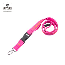 Double Lanyard with Woven Ribbon